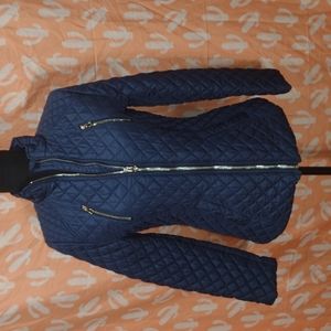 Navy blue slim fit jacket